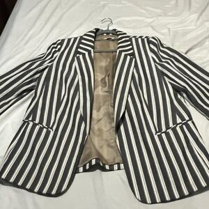 Bar III Mid Sleeve Pinstripe Blazer